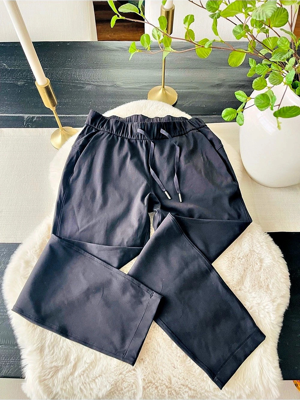 lululemon Smooth Fit Pull-On High-Rise Pant Black sz 4 womens